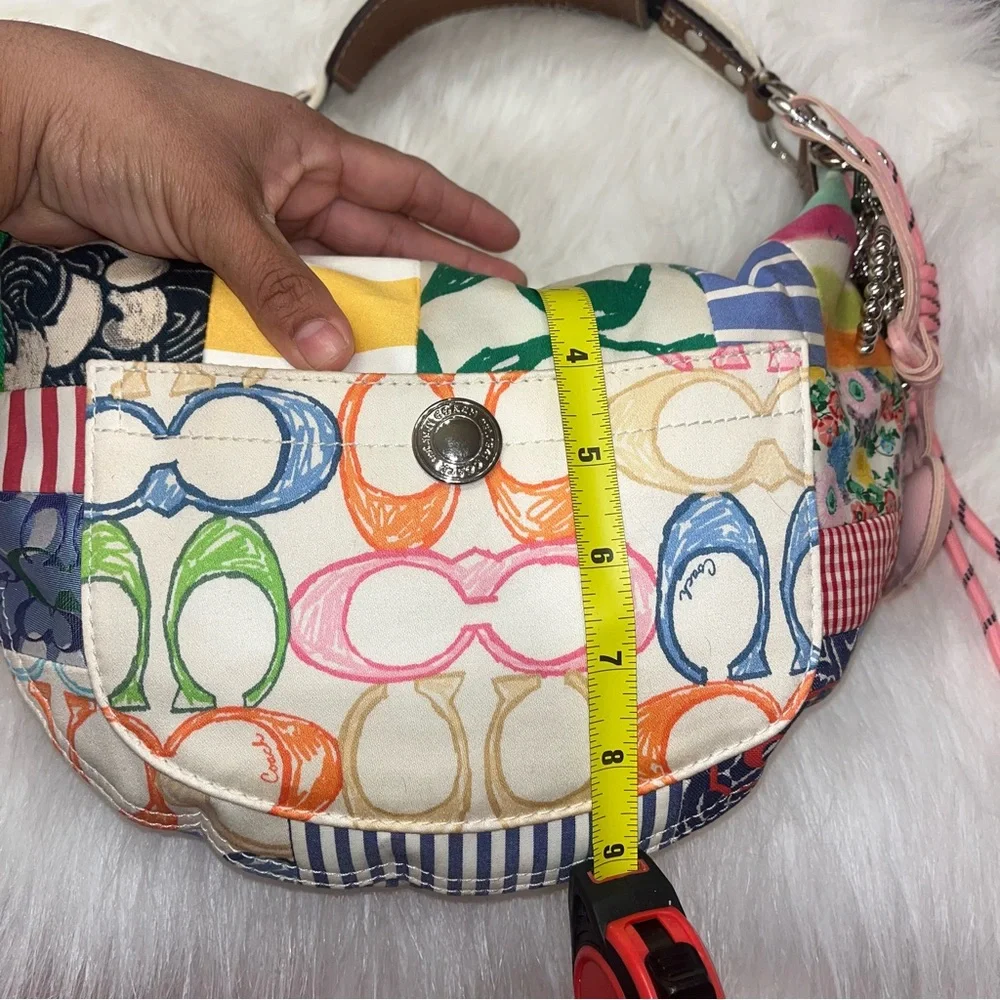 Small Coach Colorful Patchwork Women's Bag - Picture 10 of 11